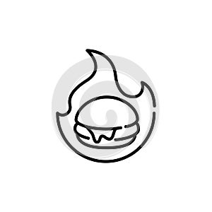 Spicy Burger Icon
