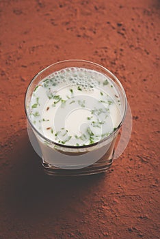 Spicy buttermilk or Chaaj in hindi or Taak in marathi