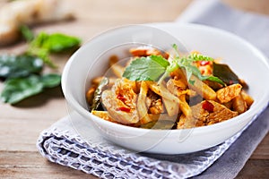 Spicy chicken with bamboo shoots