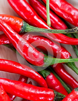Spicy Chillies Means Red Pepper And Capsaicin