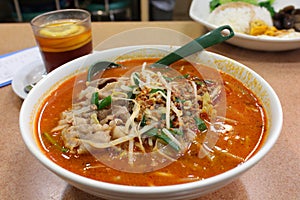 Spicy Chinese noodle soup