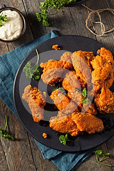 Spicy Deep Fried Breaded Chicken Wings