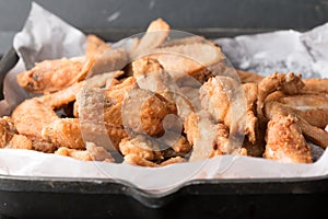 Spicy Deep Fried Chicken Wings