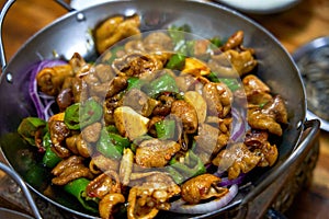 A spicy and delicious Hunan cuisine, deep-fried fat intestines