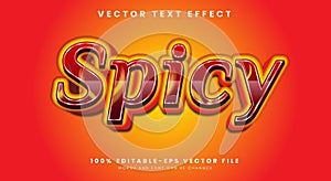Spicy Editable text effect