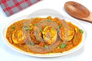 Spicy egg curry dish