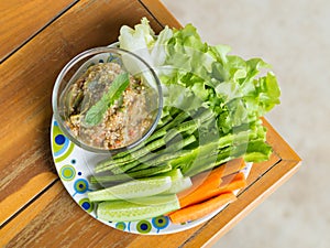 Spicy eggplant chili dip