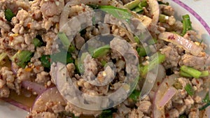 Spicy Esan style pork salad
