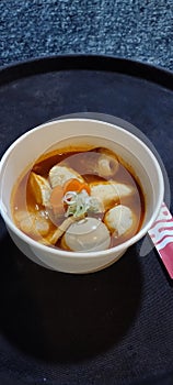 Spicy fish cake oden Japanese