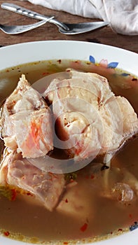 Spicy fish soup thaistyle