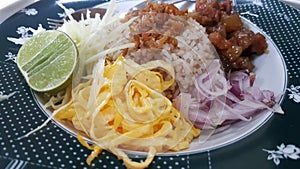 The Spicy food of Thai Cuisine.