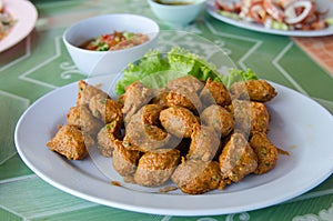 Spicy fried fish ball