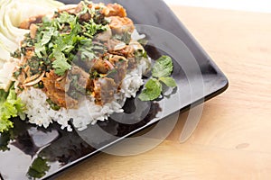 Spicy Fried Pork with Rice