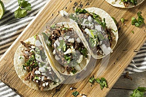 Spicy Homemade Beef Barbacoa Tacos photo