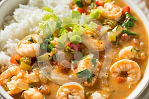 Spicy Homemade Cajun Shrimp Etouffee