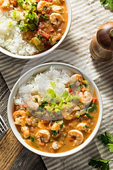 Spicy Homemade Cajun Shrimp Etouffee