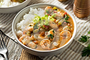 Spicy Homemade Cajun Shrimp Etouffee