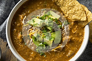 Spicy Homemade Tortilla Soup