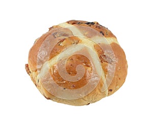 Spicy Hot cross bun isolated