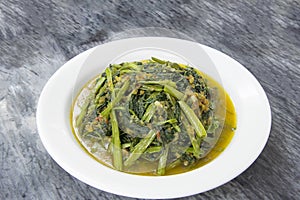 Spicy Kangkong Vegetables Stir Fry