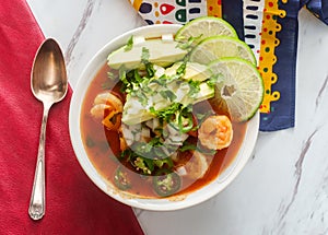 Spicy Mexican Shrimp Soup