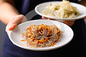 Spicy mung bean sprouts salad (Kongnamul Muchim)