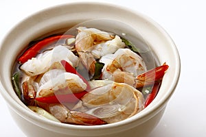 Spicy prawn soup