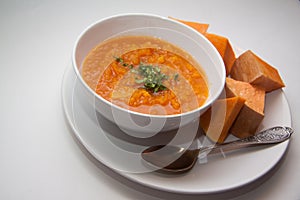 Spicy pumpkin soup