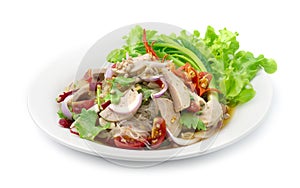Spicy Salad Vermicelli Noodles with Vietnamese Pork