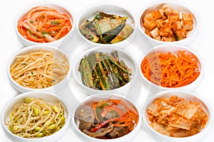 Spicy salads of traditional Korean cuisine