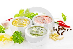 Spicy sauces photo