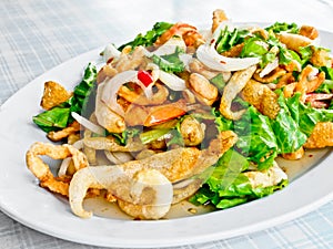 Spicy seafood salad 1