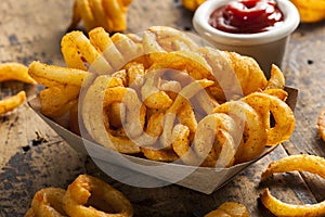 Spicy Seasoned Curly Fries