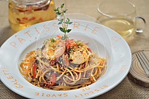 Spicy Shrimp Linguine