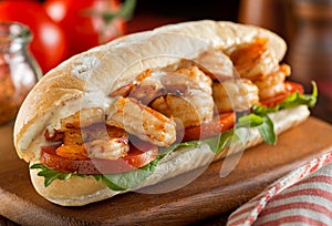 Spicy Shrimp Sandwich