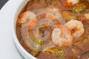 Spicy shrimp soup