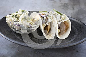 Spicy Shrimp Tacos with Cabbage Slaw