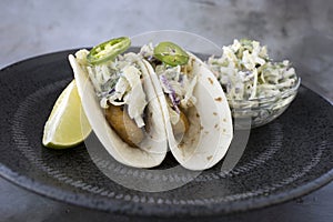 Spicy Shrimp Tacos with Cabbage Slaw photo