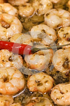 Spicy shrimps tapa photo