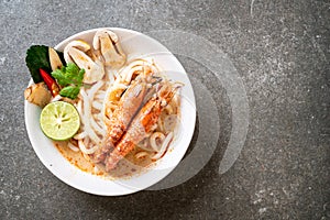 spicy shrimps udon ramen noodle (Tom Yum Goong