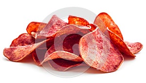 spicy takis, red pepper crisps on transparent background