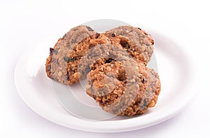 Spicy and tasty dal vada on white background