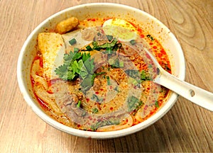 Thai Beef noodles photo