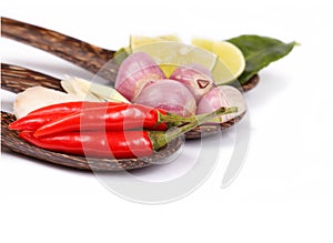 Spicy Thai food ingredients