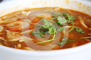 Spicy thomyam soup