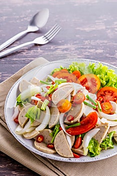 Spicy Vietnamese Sausage Salad