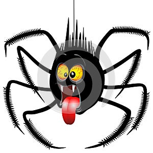 Spider Horrified Fun Cartoon Character photo