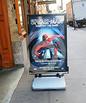 Spider-Man on Broadway.