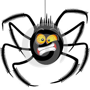 Spider `Oh No!` Face Emoticon Cartoon Character photo