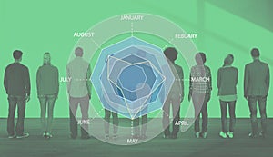 Spider Radar Chart Statistics Analytics Concept